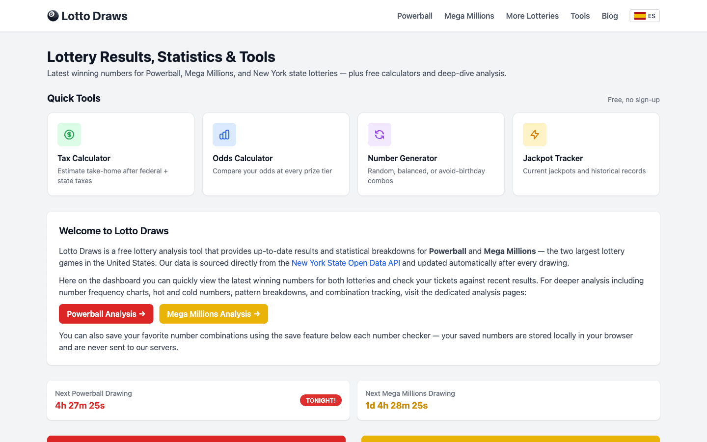 LottoDraws — project preview